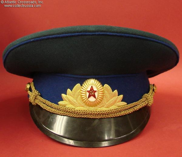 Collect Russia Kgb Officer Dress Visor Hat, Dated 1988. Soviet Russian