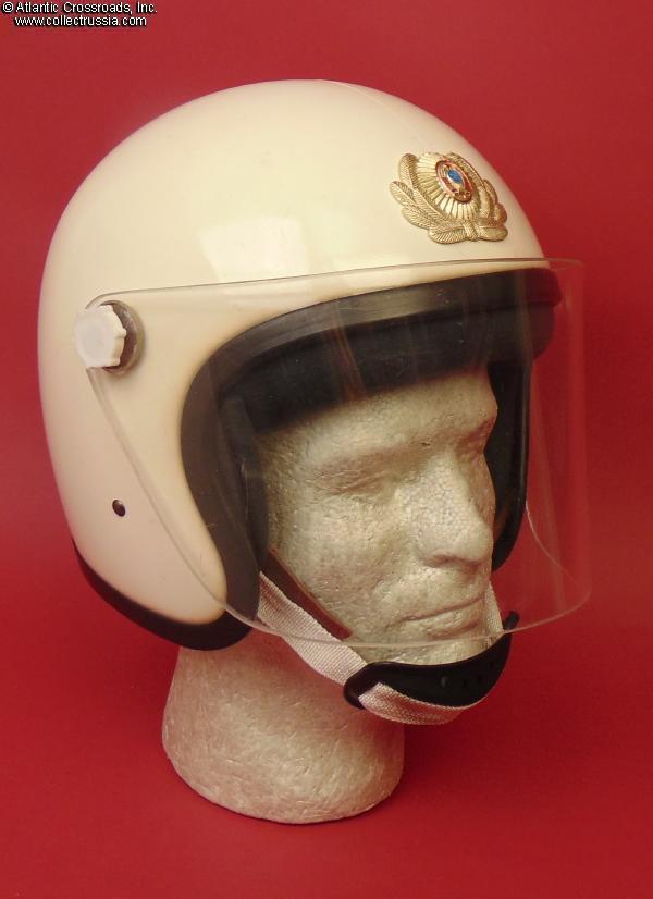 Collect Russia Motorcycle Police helmet, circa early 1980s. Soviet Russian